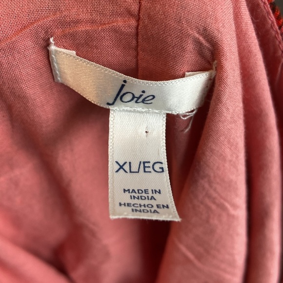 Joie Tea Rose Tiered Sleeveless V-Neck Maxi Dress 100% Cotton size XL - Picture 10 of 14